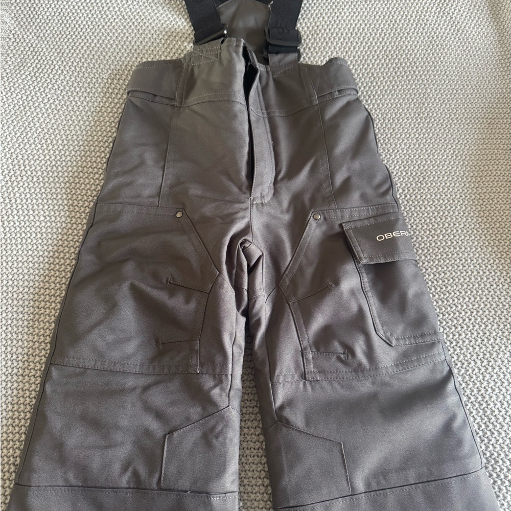 Obermeyer Volt Toddler Size 2 snow bib grey charcoal NWOT
